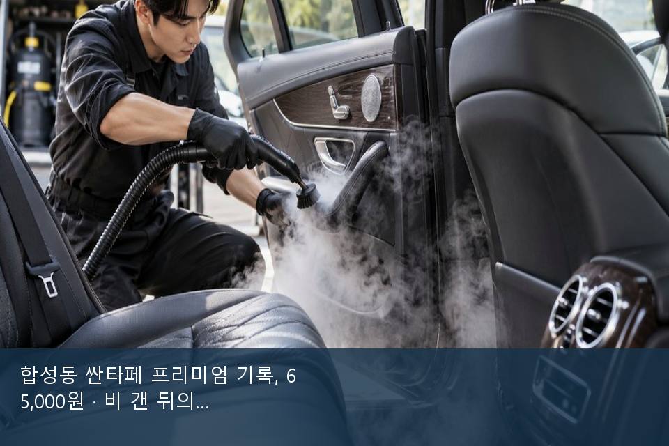 합성동 싼타페 프리미엄 기록, 65,000원 · 비 갠 뒤의 작업