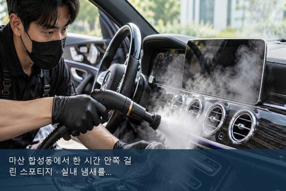 마산 합성동에서 한 시간 안쪽 걸린 스포티지 · 실내 냄새를 연 기록