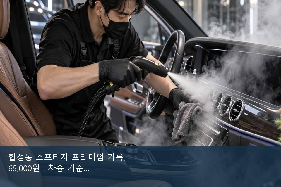 합성동 스포티지 프리미엄 기록, 65,000원 · 차종 기준 금액